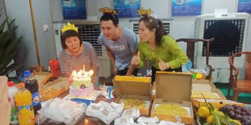 耀彩网降温工程厂家 11月员工生日会