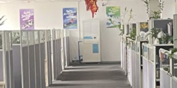 广州电商园区大型办公室降温工程项目